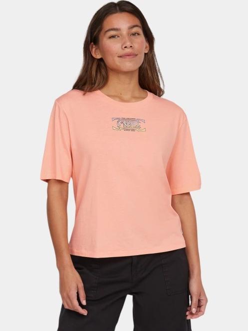 O'Neill Summer Musthaves Back Print T-Shirt női rövid ujjú póló rózsaszín színben 2