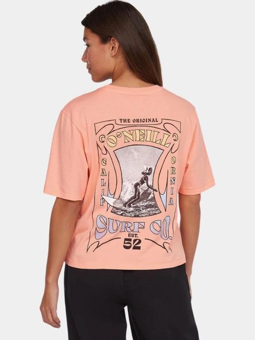 O'Neill Summer Musthaves Back Print T-Shirt női rövid ujjú póló rózsaszín színben 3