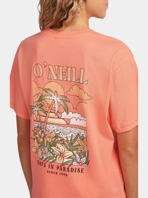 O'Neill O'Neill Boxy Back Print T-Shirt női rövid ujjú póló narancssárga színben 5