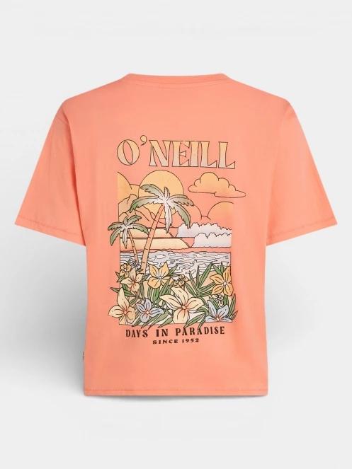 O'Neill O'Neill Boxy Back Print T-Shirt női rövid ujjú póló narancssárga színben 7