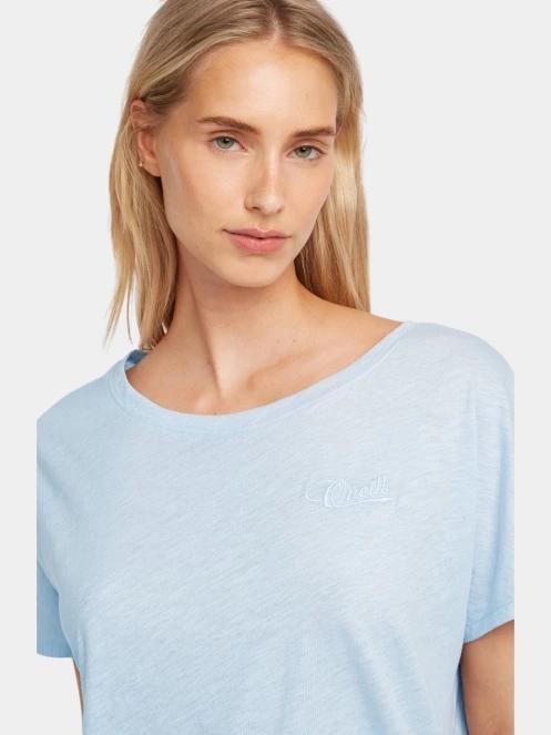 O'Neill Essentials O'Neill Script Scoop Neck T-Shirt női rövid ujjú póló világoskék színben 5