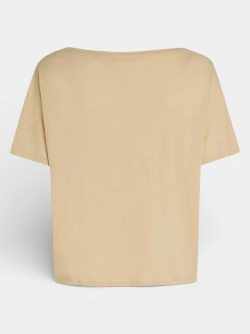 O'Neill Essentials O'Neill Script Scoop Neck T-Shirt női rövid ujjú póló homok színben 7