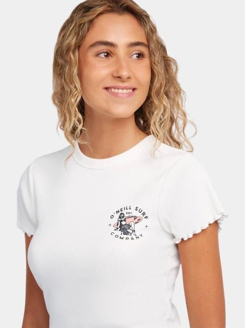 O'Neill O'Neill Rib T-Shirt női rövid ujjú póló fehér színben 5