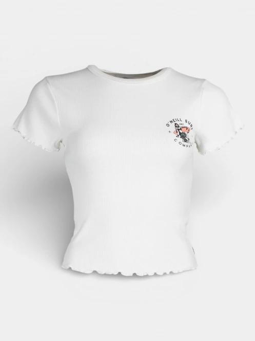 O'Neill O'Neill Rib T-Shirt női rövid ujjú póló fehér színben 6