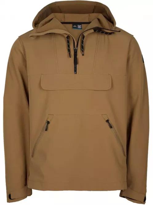O'Neill PM Anorak Hyperfleece férfi softshell kabát barna színben 6