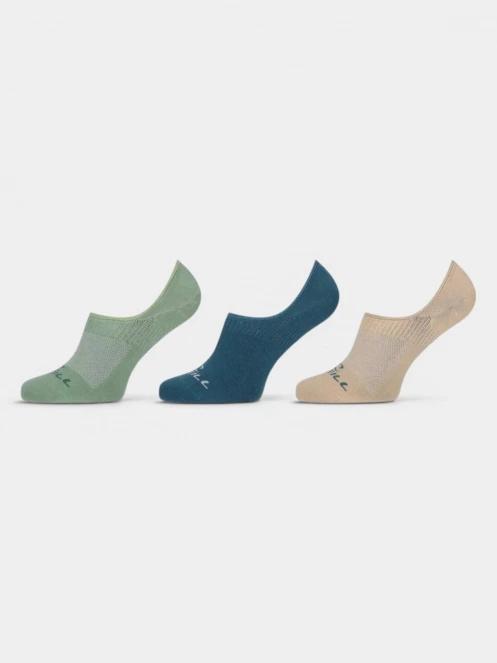 O'Neill O'Neill Unisex Footies Socks 3-Pack női titokzokni zöld színben 2