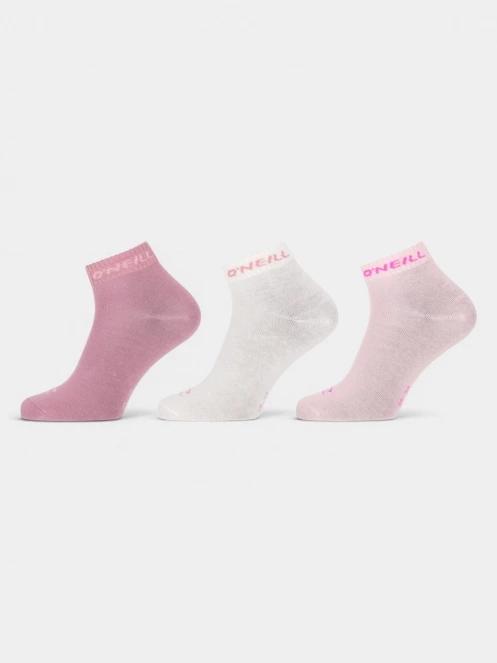 O'Neill O'Neill Unisex Quarter Socks 3-Pack zokni multikolor színben 2