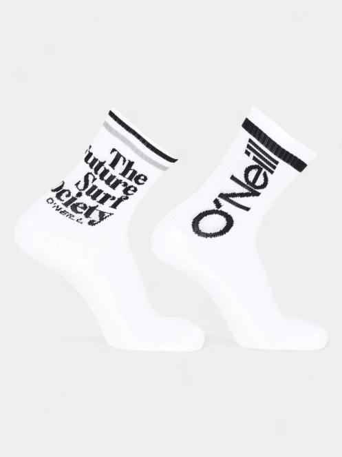 O'Neill O'Neill Unisex Sport Socks Logo 2-Pack zokni fehér színben 2