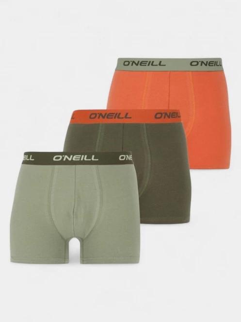 O'Neill O'Neill Men Boxershorts Uni 3-Pack férfi alsónadrág zöld színben 2