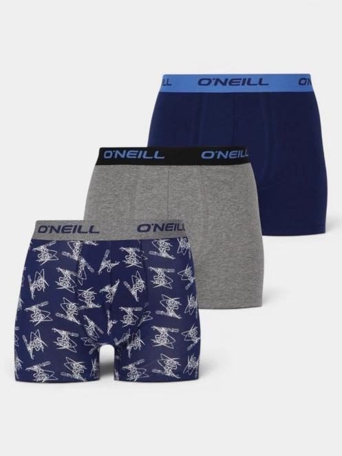 O'Neill O'Neill Men Boxer Circle Surfer 3-Pack férfi alsónadrág kék színben 2