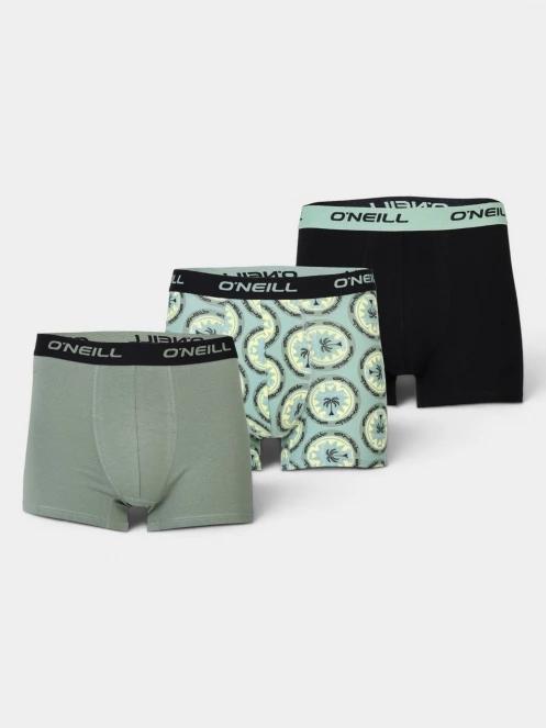 O'Neill O'Neill Men Boxer Circle Palm 3-Pack férfi alsónadrág zöld színben 2