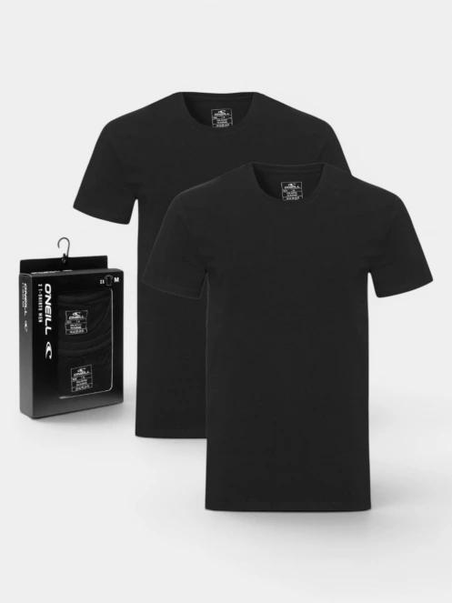 O'Neill O'Neill Men T Shirt Uni 2-Pack férfi rövid ujjú póló fekete színben 2