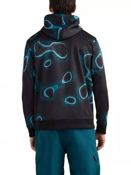 O'Neill Rutile Printed Hooded Fleece férfi kapucnis pulóver fekete színben 3