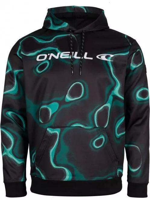 O'Neill Rutile Printed Hooded Fleece férfi kapucnis pulóver fekete színben 5