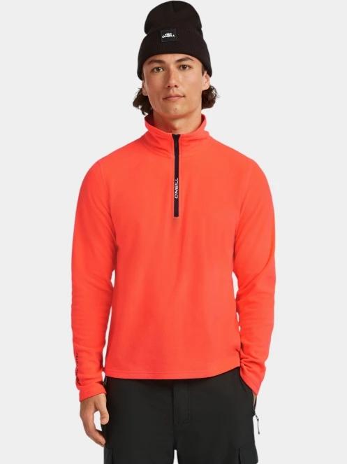 O'Neill FWC'Cruz Jack's Polartec HZ Fleece férfi polár pulóver narancssárga színben 2