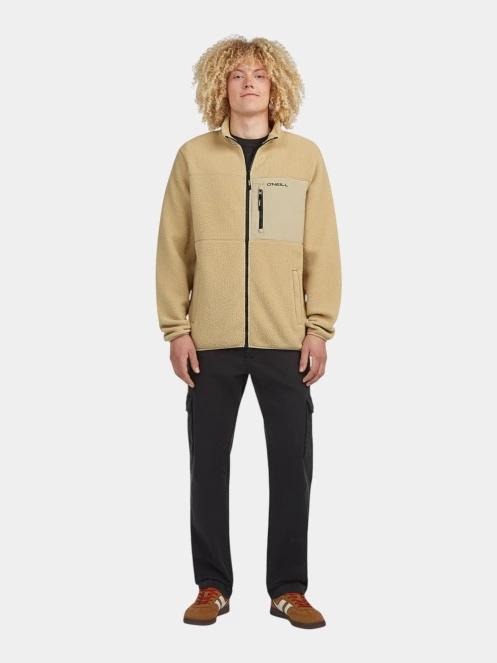O'Neill O'Neill Must-Have High Pile Fz Fleece férfi polár pulóver homok színben 5