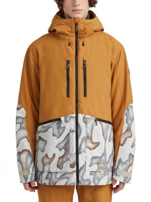 O'Neill Texture Jacket férfi síkabát barna színben 2