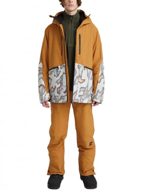 O'Neill Texture Jacket férfi síkabát barna színben 5