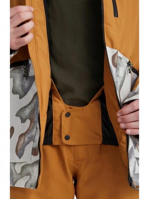 O'Neill Texture Jacket férfi síkabát barna színben 7