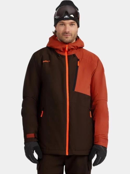 O'Neill FWC'Cruz Block Snow Jacket férfi síkabát barna színben 2