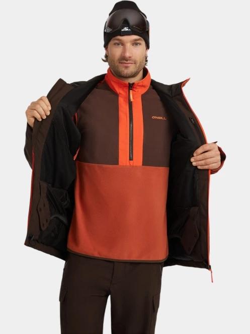 O'Neill FWC'Cruz Block Snow Jacket férfi síkabát barna színben 6