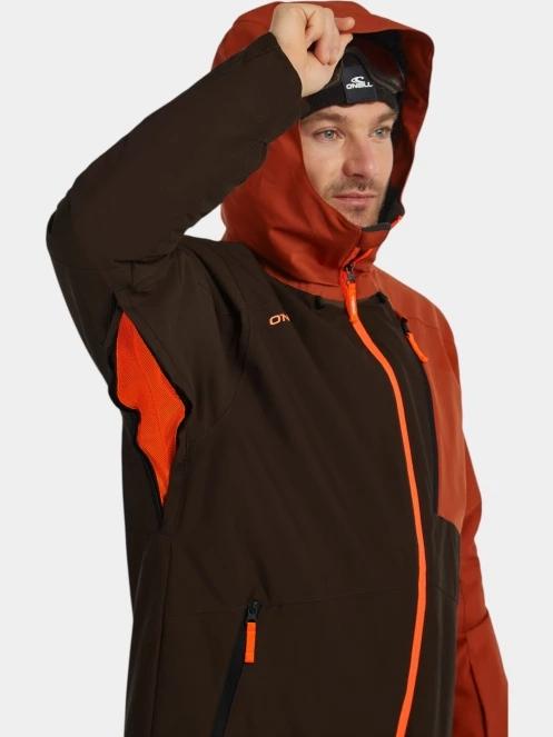 O'Neill FWC'Cruz Block Snow Jacket férfi síkabát barna színben 7