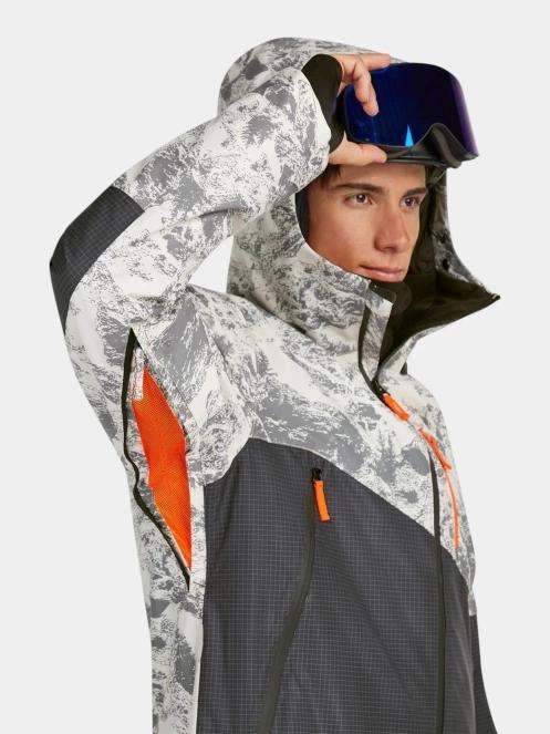 O'Neill Fwc'Peak Fire Snow Jacket férfi síkabát szürke színben 7