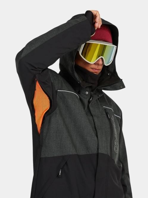 O'Neill Fwc'Cruz Melange Snow Jacket férfi síkabát fekete színben 6