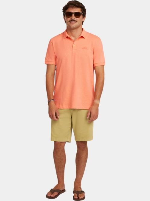 O'Neill O'Neill Slub Polo férfi galléros póló narancssárga színben 4