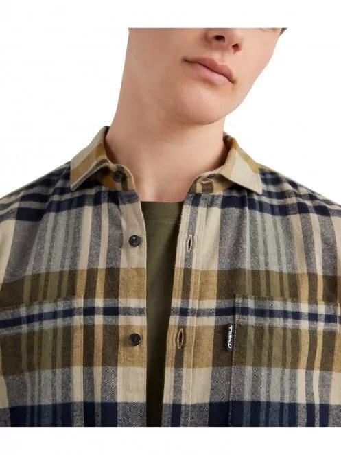 O'Neill Flannel Check Shirt férfi hosszú ujjú ing oliva színben 4