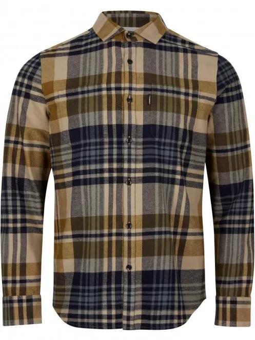 O'Neill Flannel Check Shirt férfi hosszú ujjú ing oliva színben 5