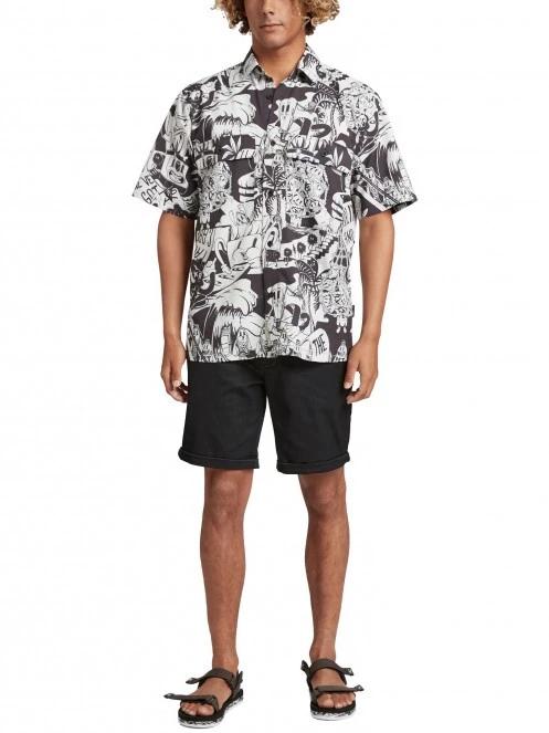 O'Neill Outdoor Shirt férfi rövid ujjú ing fekete színben 5