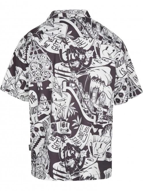 O'Neill Outdoor Shirt férfi rövid ujjú ing fekete színben 7
