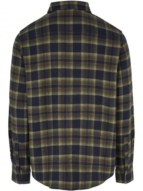 O'Neill O'Neill Trvlr Series Flannel Check Shirt férfi hosszú ujjú ing sötétkék színben 6