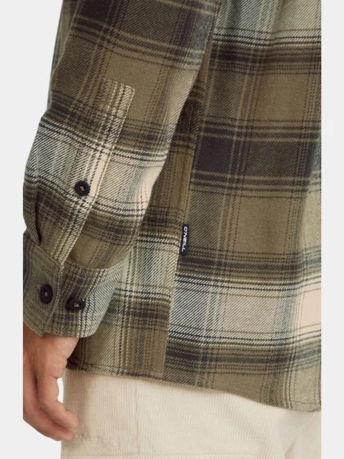 O'Neill O'Neill TRVLR Series Flannel Check Shirt férfi hosszú ujjú ing zöld színben 5