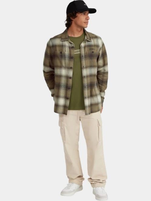 O'Neill O'Neill TRVLR Series Flannel Check Shirt férfi hosszú ujjú ing zöld színben 6