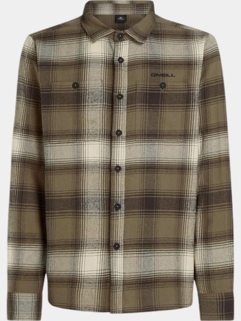 O'Neill O'Neill TRVLR Series Flannel Check Shirt férfi hosszú ujjú ing zöld színben 7