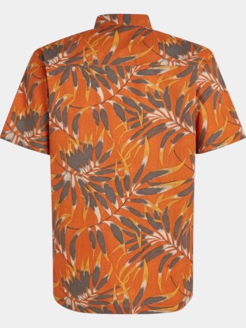 O'Neill O'Neill Print Shirt férfi rövid ujjú ing narancssárga színben 7