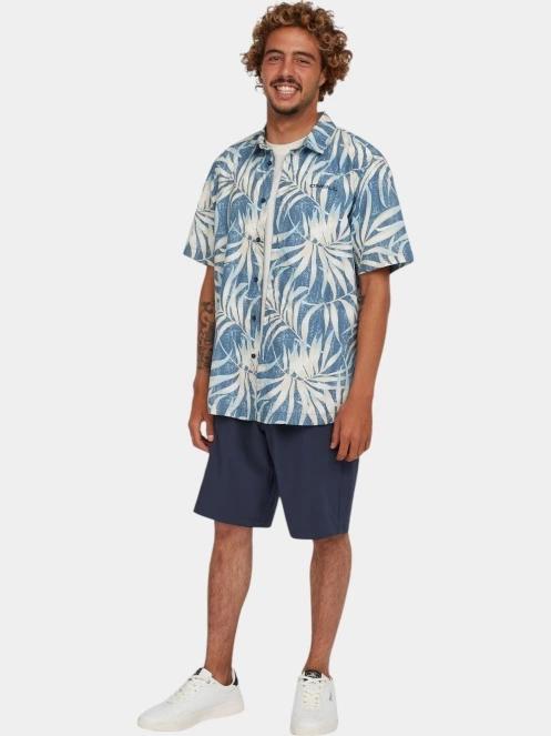 O'Neill O'Neill Print Shirt férfi rövid ujjú ing kék színben 4