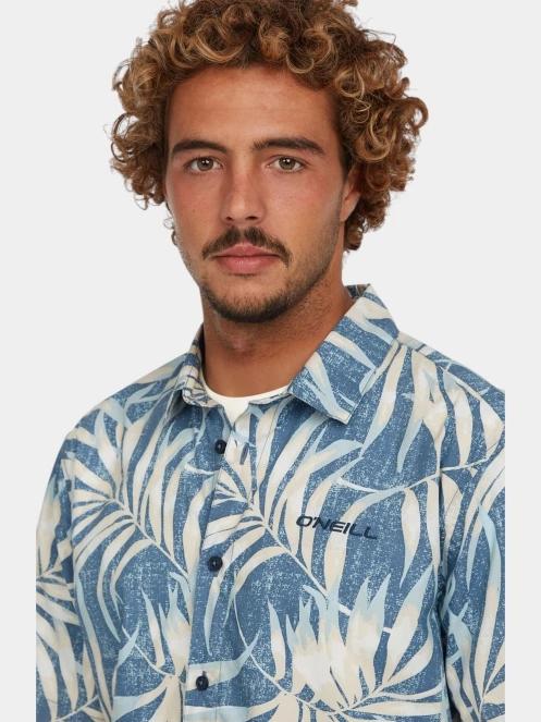 O'Neill O'Neill Print Shirt férfi rövid ujjú ing kék színben 5