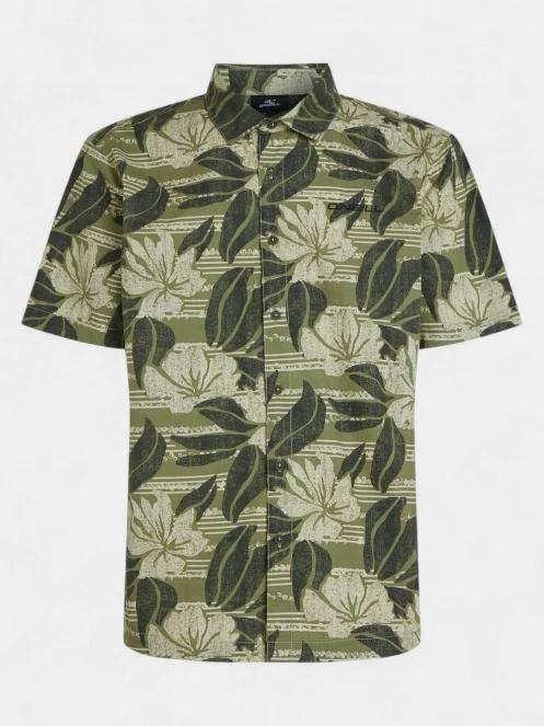 O'Neill O'Neill Print Shirt férfi rövid ujjú ing zöld színben 6