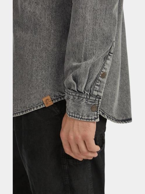 O'Neill O'riginals Denim Shirt férfi hosszú ujjú ing szürke színben 5