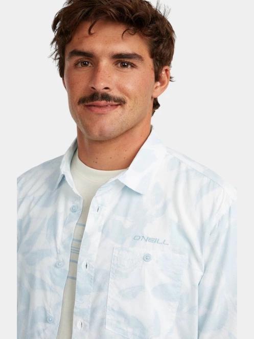 O'Neill O'Neill Print Shirt férfi rövid ujjú ing fehér színben 5