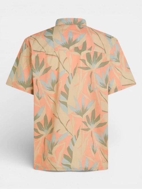 O'Neill O'Neill Print Shirt férfi rövid ujjú ing narancssárga színben 7