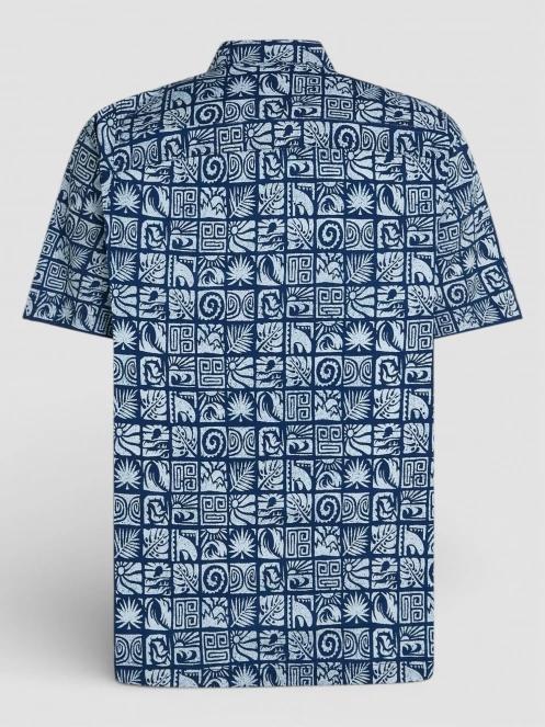 O'Neill O'Neill Print Shirt férfi rövid ujjú ing kék színben 7