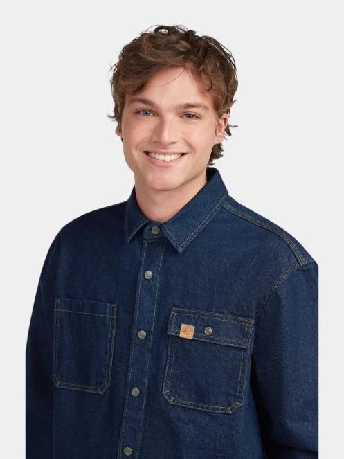 O'Neill O'Riginals Denim Shirt férfi ingkabát sötétkék színben 5