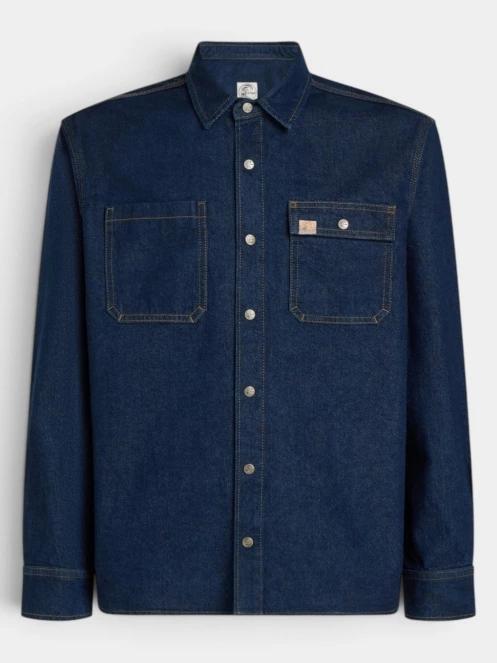 O'Neill O'Riginals Denim Shirt férfi ingkabát sötétkék színben 7