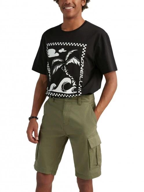 O'Neill Park Cargo Short férfi oldalzsebes rövidnadrág oliva színben 2