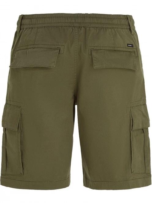 O'Neill Essentials Cargo Shorts férfi oldalzsebes rövidnadrág oliva színben 8