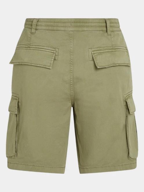 O'Neill Essentials Cargo Shorts férfi oldalzsebes rövidnadrág zöld színben 7